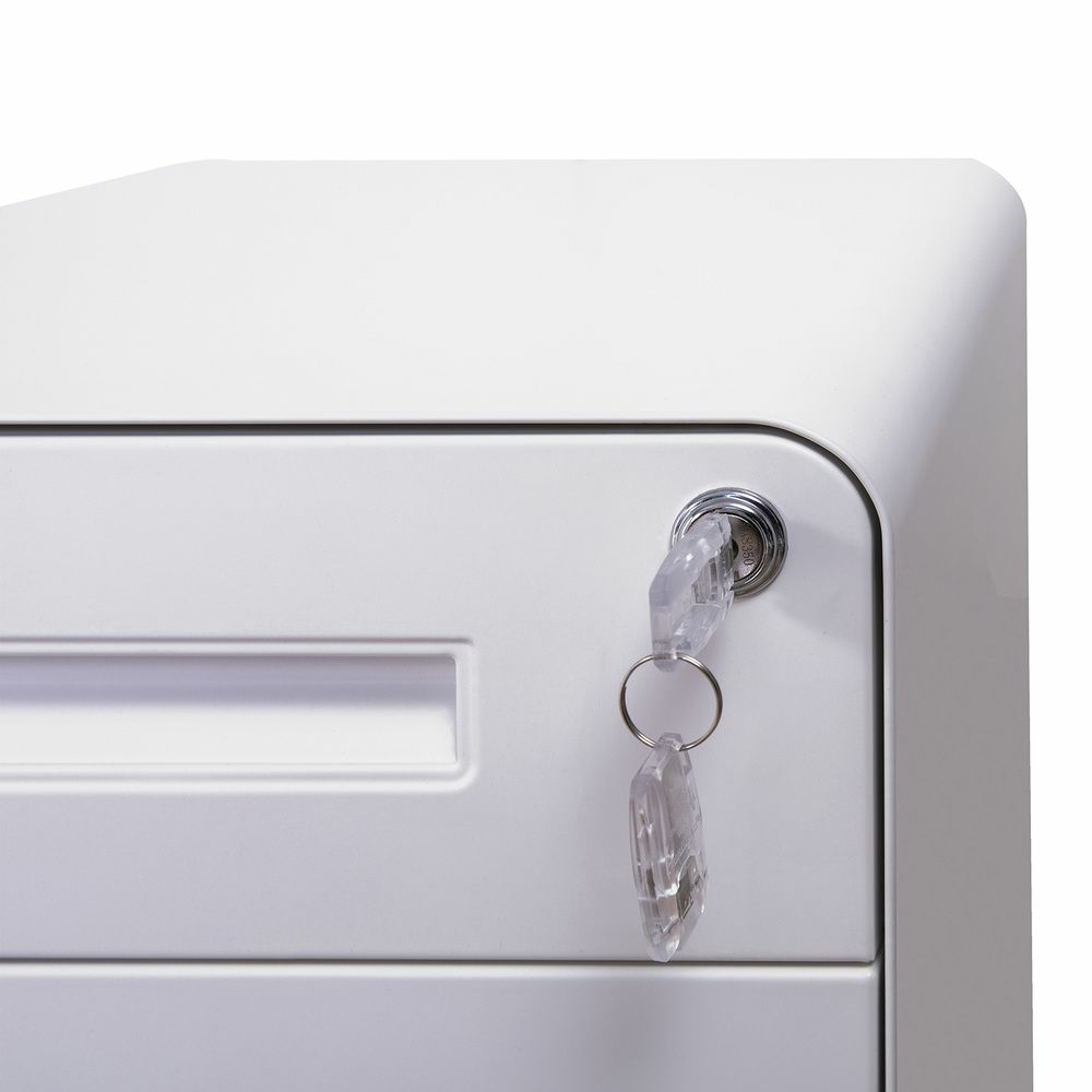 B-Ware Hjh Office Rollcontainer Color Plus I Metall Weiß Schreibtisch - 4064323002192