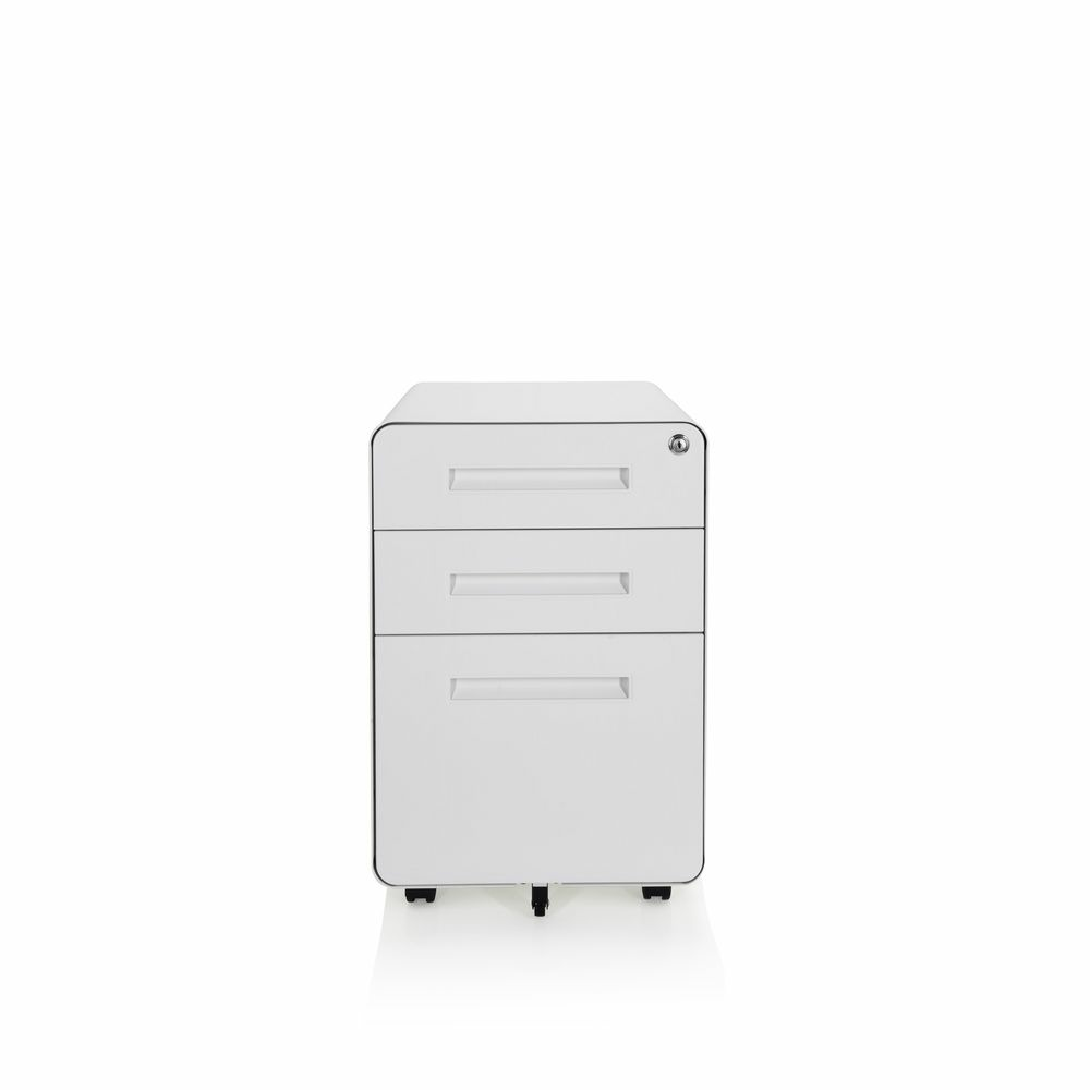 Hjh Office Rollcontainer Color Plus I Metall Weiß Schreibtisch B-Ware - 4064323002192