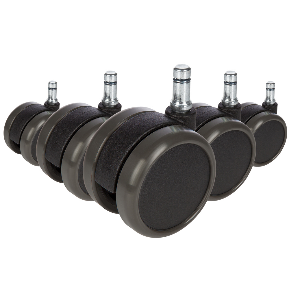B-Ware Hjh Office Stuhlrolle Ersatzrolle Hartboden Schwarz 10mm 65mm 5er Pack