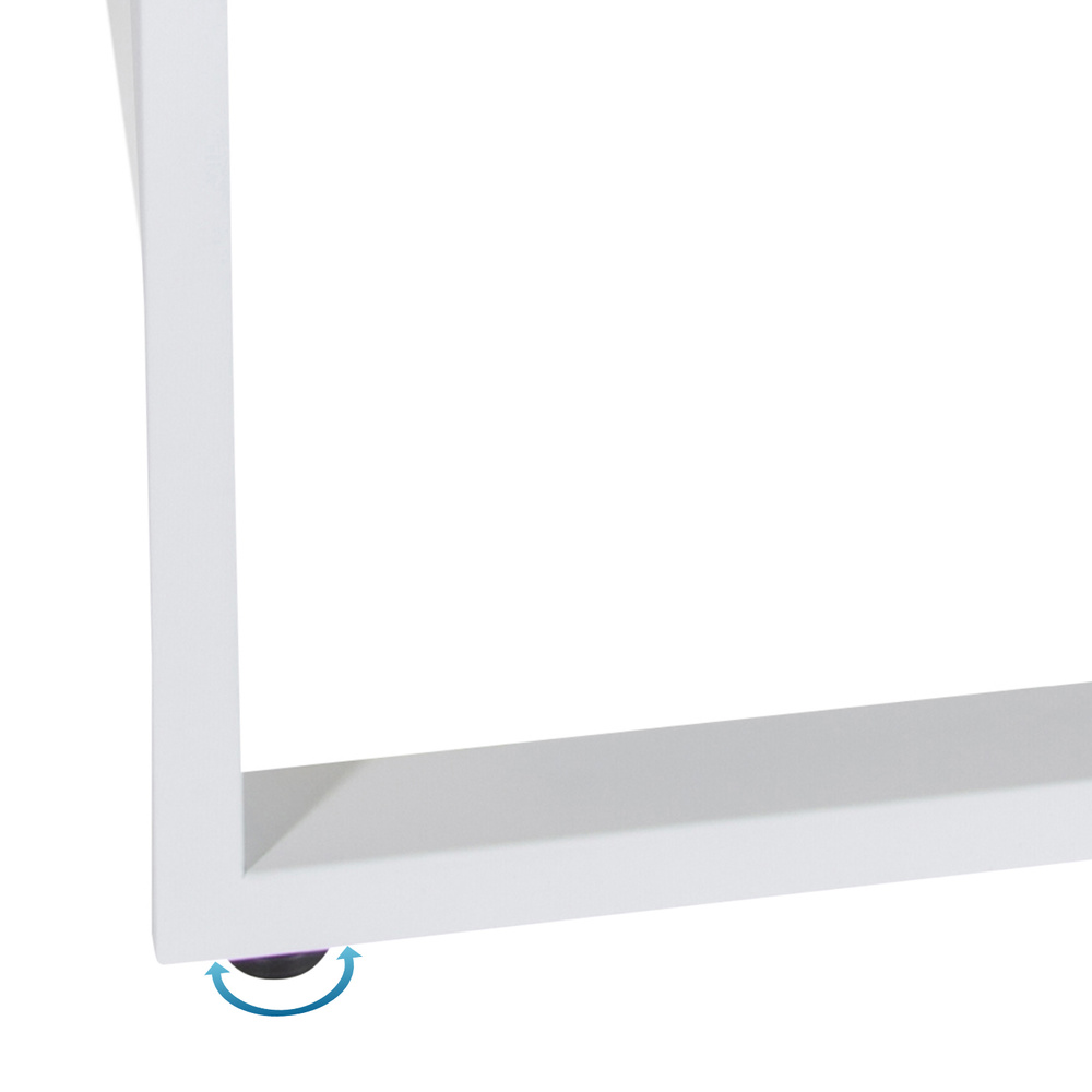 B-Ware Hjh Office Schreibtisch Tisch Arbeitsplatz 120x60 Cm Grau Weiß - 4064323014218