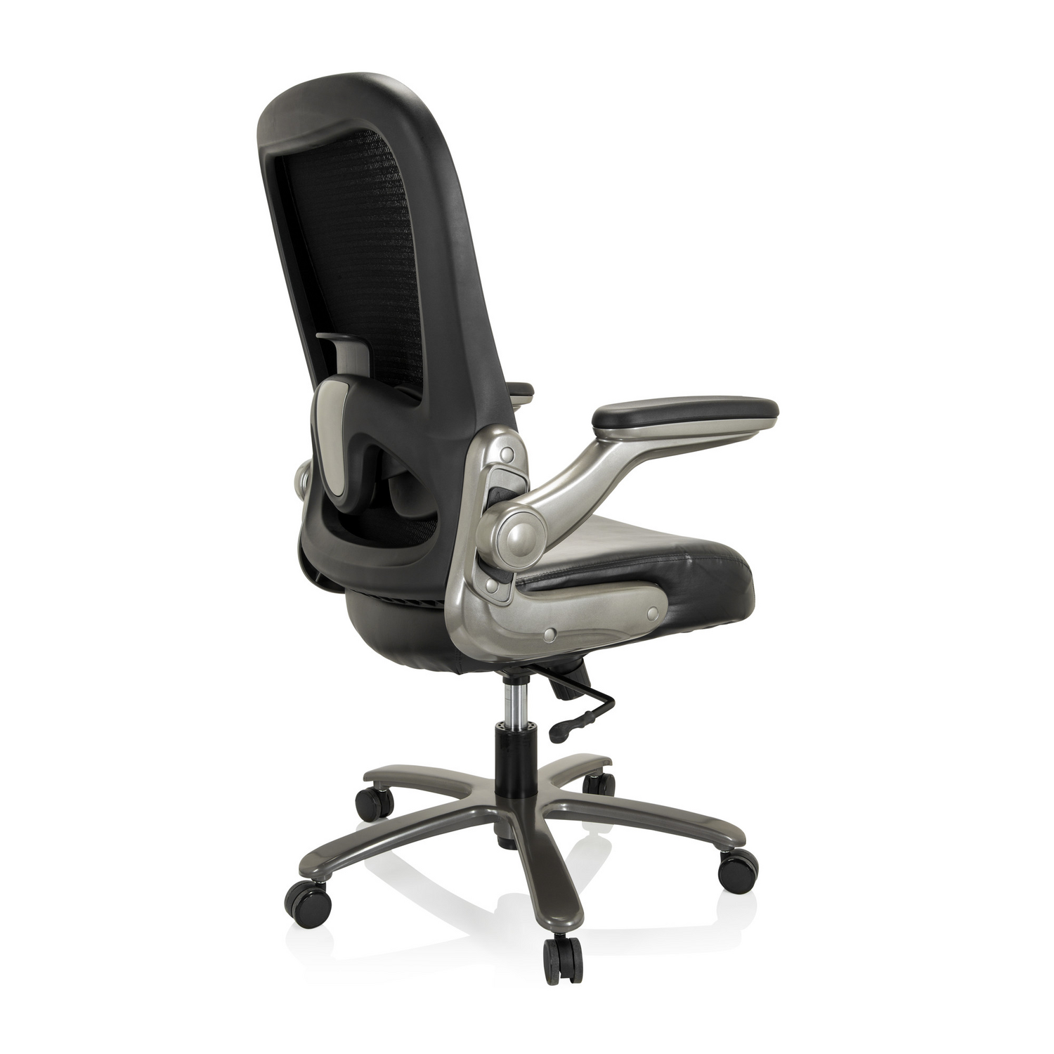 B-Ware Hjh Office Bürostuhl Stuhl Xxl Netzstoff Kunstleder Schwarz Lordosenstütze - 4064323017172