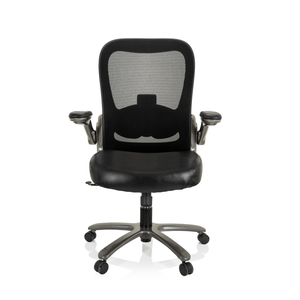 B-Ware Hjh Office Bürostuhl Stuhl Xxl Netzstoff Kunstleder Schwarz Lordosenstütze
