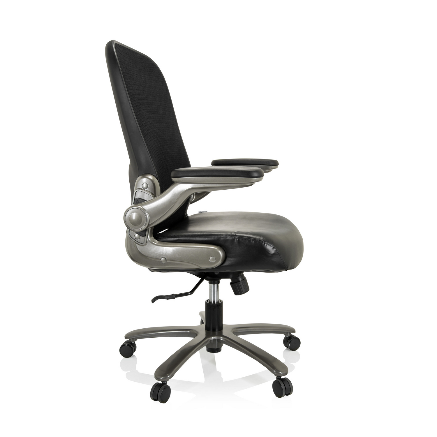 B-Ware Hjh Office Bürostuhl Stuhl Xxl Netzstoff Kunstleder Schwarz Lordosenstütze - 4064323017172