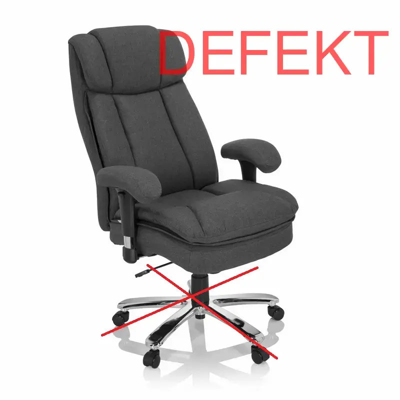 Hjh Office Schwerlaststuhl Bürostuhl Builder Xxl I Büro Stuhl Stoff Defektware D-Ware - 4064323017332