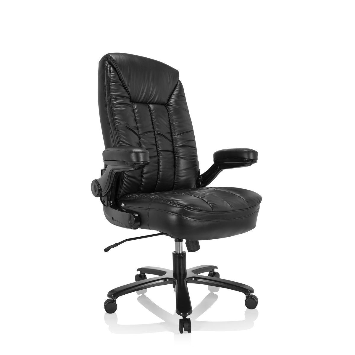 hjh OFFICE Schwerlaststuhl INSTRUCTOR III XXL Kunstleder schwarz 220kg belastbar - 4064323017493