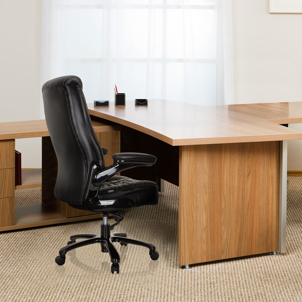 hjh OFFICE Schwerlaststuhl INSTRUCTOR III XXL Kunstleder schwarz 220kg belastbar - 4064323017493