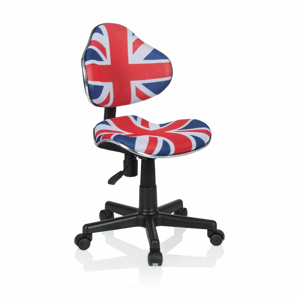 B-Ware Hjh Office Schreibtischstuhl Kinderstuhl Kiddy Bürostuhl Gti 2 Blau Rot Weiß - 4251084663612