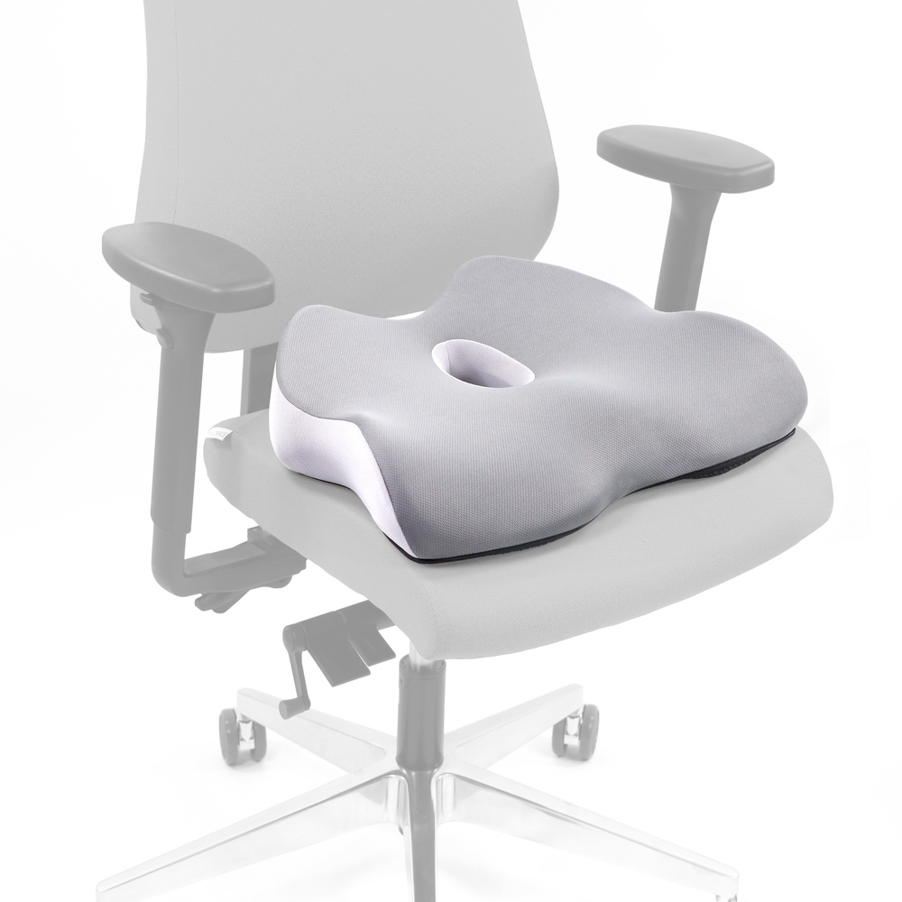 B-Ware Hjh Office Sitzkissen Kissen Stuhlkissen Schaum Grau Abnehmbar Antirutsch 45 - 4064323036784