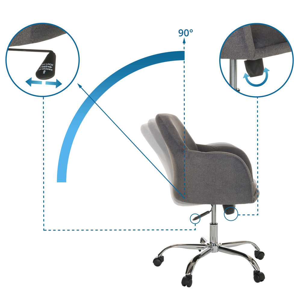hjh OFFICE SOLAO 300 Bürostuhl Drehstuhl Schalenstuhl Schreibtischstuhl Stuhl - 4064323028468