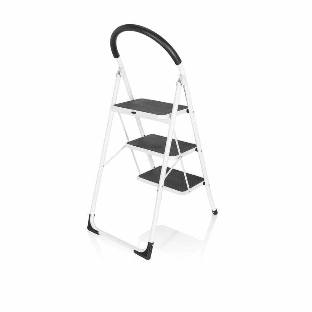 B-Ware Hjh Office Solid W2 | 3 Stufen Klappleiter Weiß Leiter Tritt Siehe Text/Foto - 4064323001928