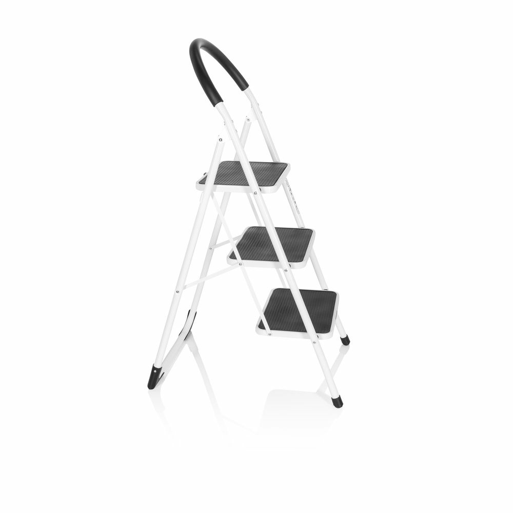 B-Ware Hjh Office Solid W2 | 3 Stufen Klappleiter Weiß Leiter Tritt Siehe Text/Foto - 4064323001928
