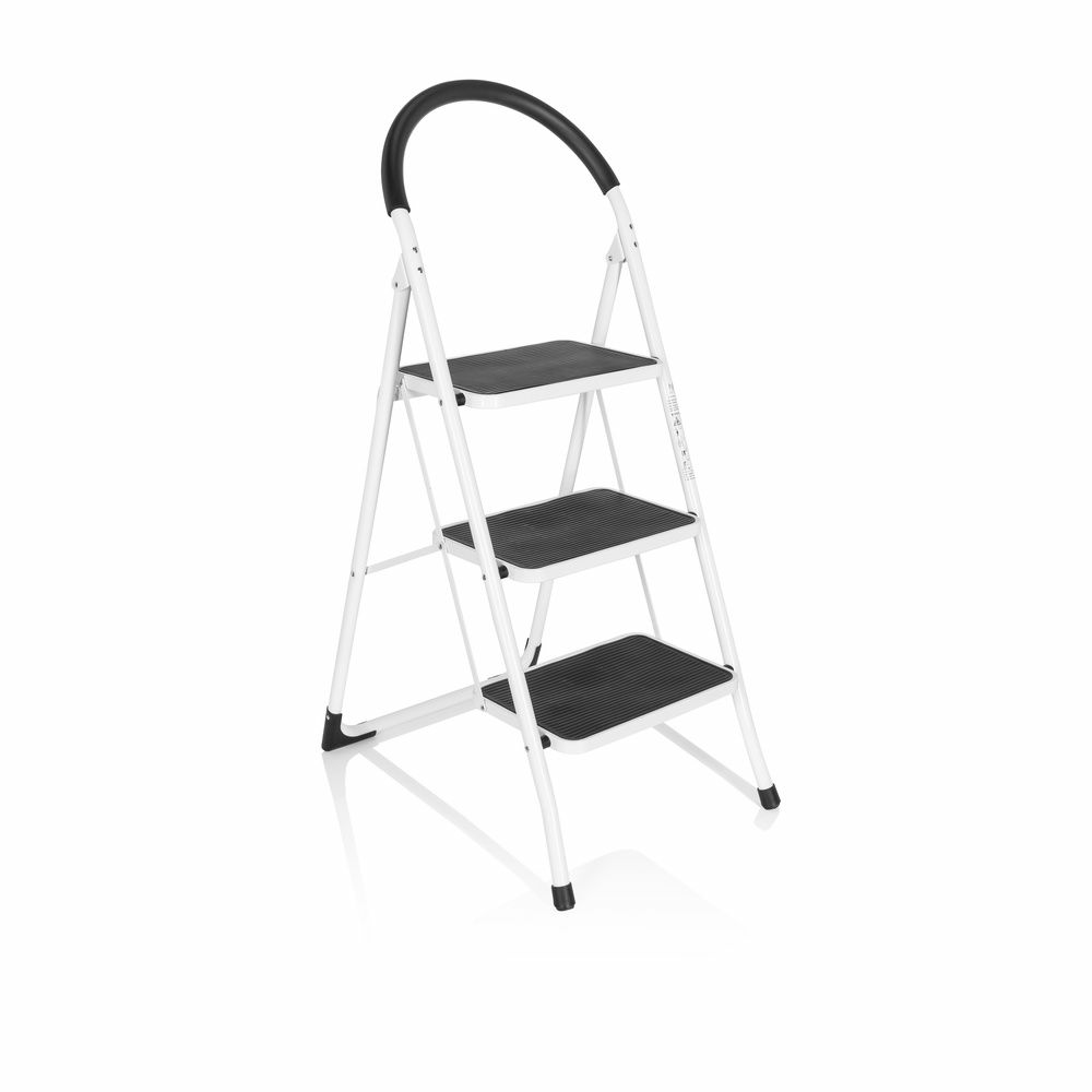 B-Ware Hjh Office Solid W2 | 3 Stufen Klappleiter Weiß Leiter Tritt Siehe Text/Foto - 4064323001928