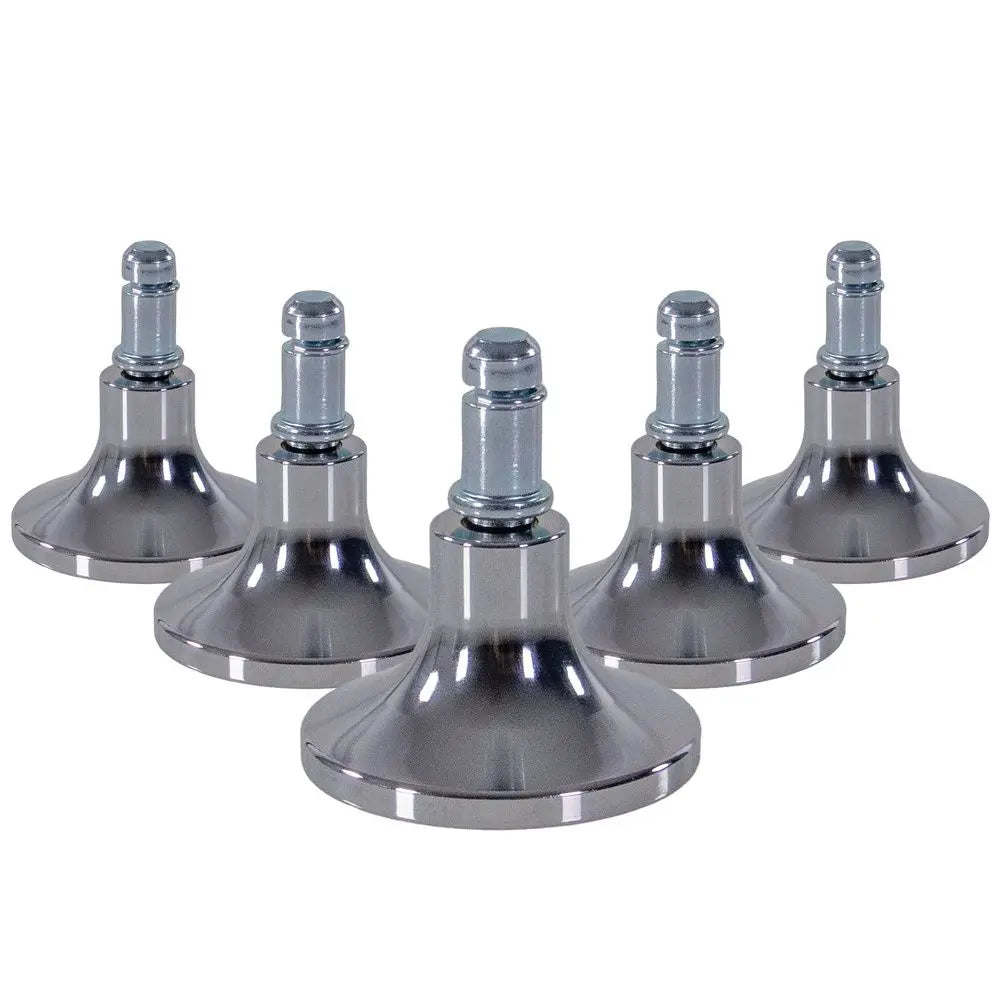 B-Ware Hjh Office Stand C 11 Mm Teppichbode Stuhlrollen Rollen Silber 5er Set - 1