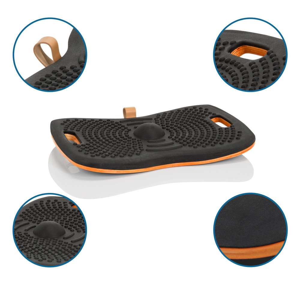 B-Ware Hjh Office Stehbrett Fitness Balance Board Aktiv Antirutschbeschichtung Schw556 - 4064323013198