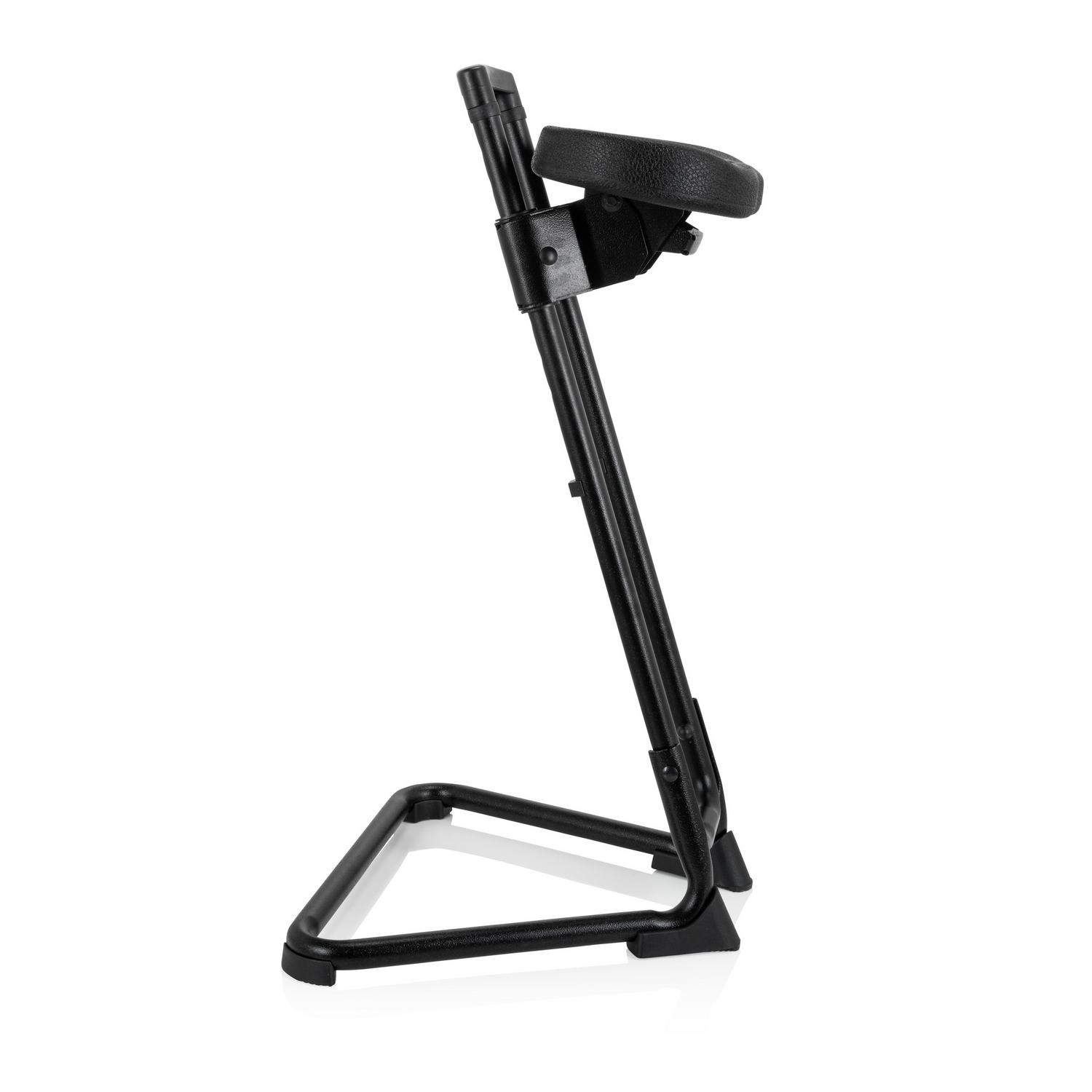 Tabouret de bureau Hjh pour travail debout, 32 cm, mousse PU, structure métallique, noir, produit de seconde main