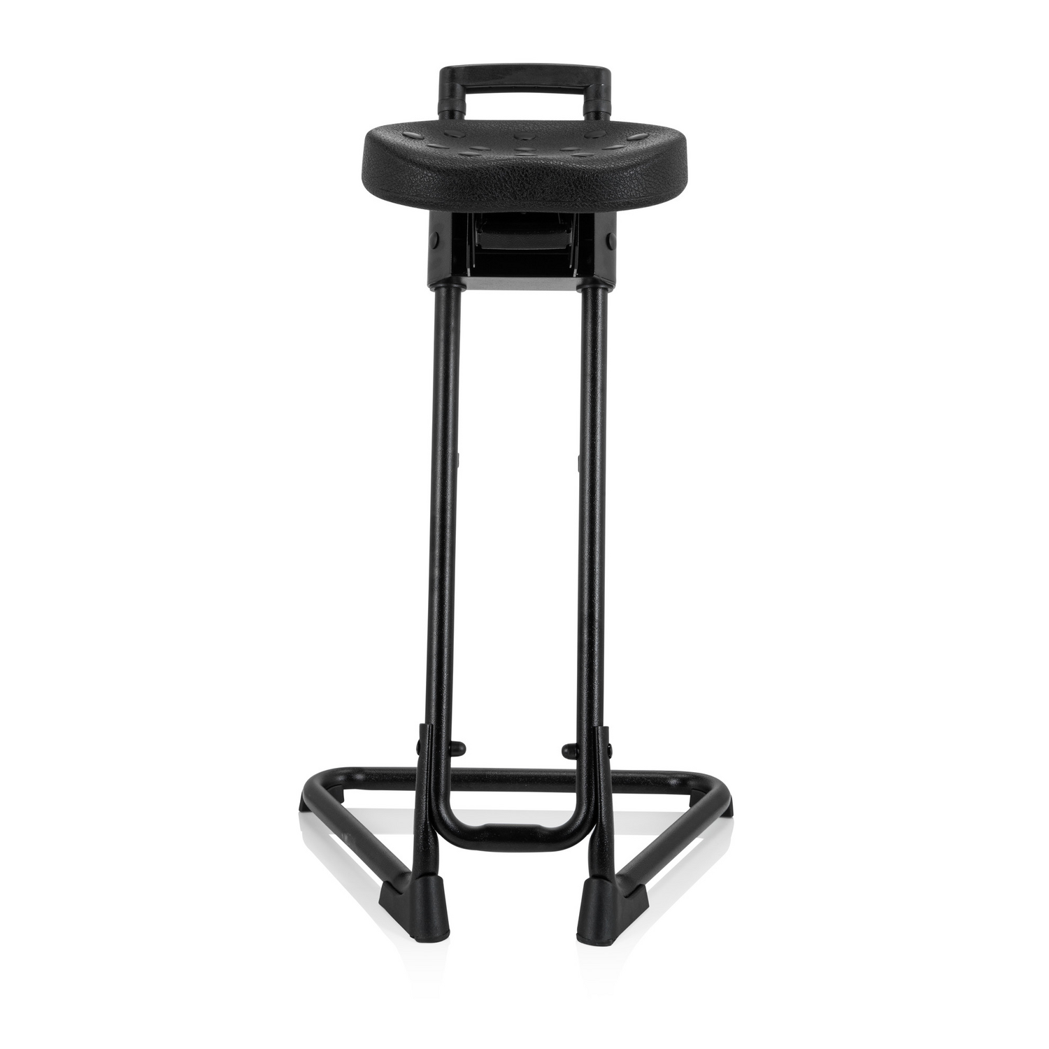 Tabouret de bureau Hjh pour travail debout, 32 cm, mousse PU, structure métallique, noir, produit de seconde main
