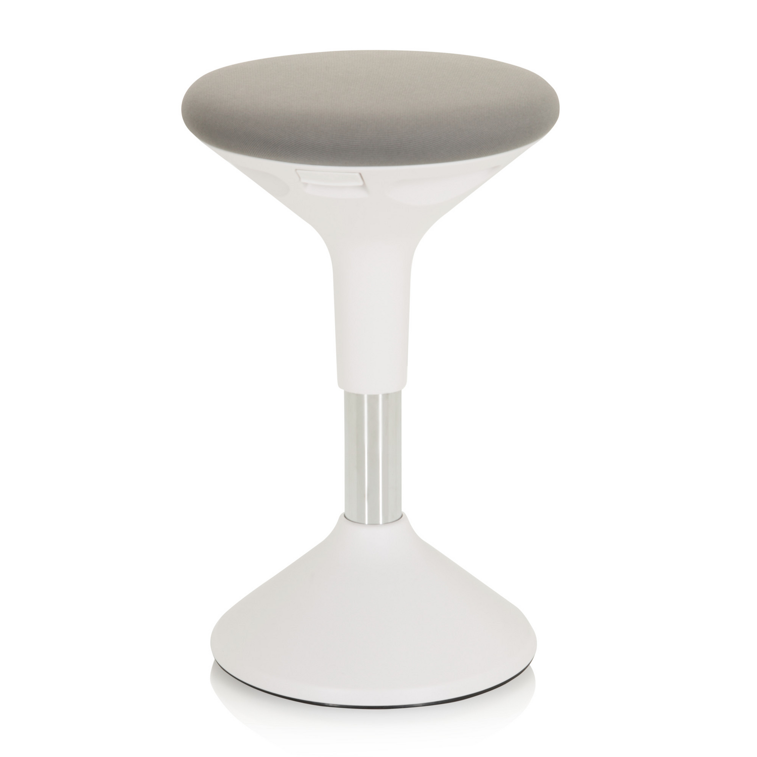 B-Ware Hjh Office Stehhocker Stehhilfe Hocker Balance Sit Ii W Stoff Weiß Grau - 4064323014867
