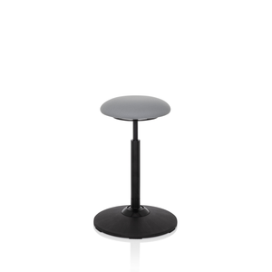 B-Ware Hjh Office Stehhocker Stehhilfe Balance Sit Hocker Stoff Grau Höhenverstellbar