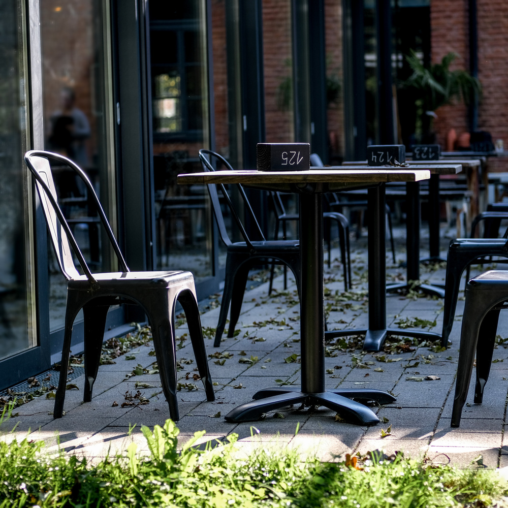 B-Ware Hjh Office Stuhl Sitzgelegenheit Bistrostuhl Vantaggio Brush Schwarz950