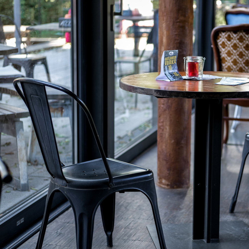 B-Ware Hjh Office Stuhl Sitzgelegenheit Bistrostuhl Vantaggio Brush Schwarz950