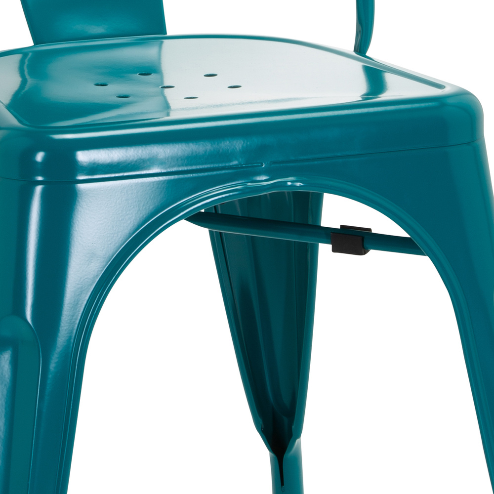 B-Ware Hjh Office Stuhl Sitzgelegenheit Vantaggio Comfort Metallic Petrol Stapelbar8