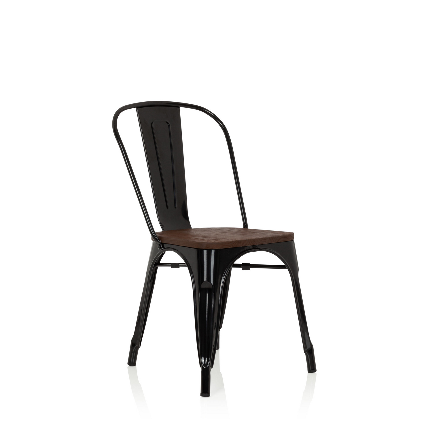 B-Ware Hjh Office Stuhl Vantaggio Comfort Schwarz Echtholz Dunkel 752 - 4251084680527