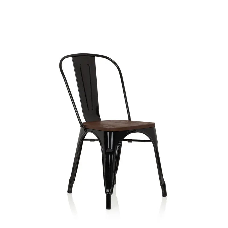 B-Ware Hjh Office Stuhl Hocker Vantaggio Comfort W Schwarz Stahl Ulmenholz Stapelbar  - 4251084680527