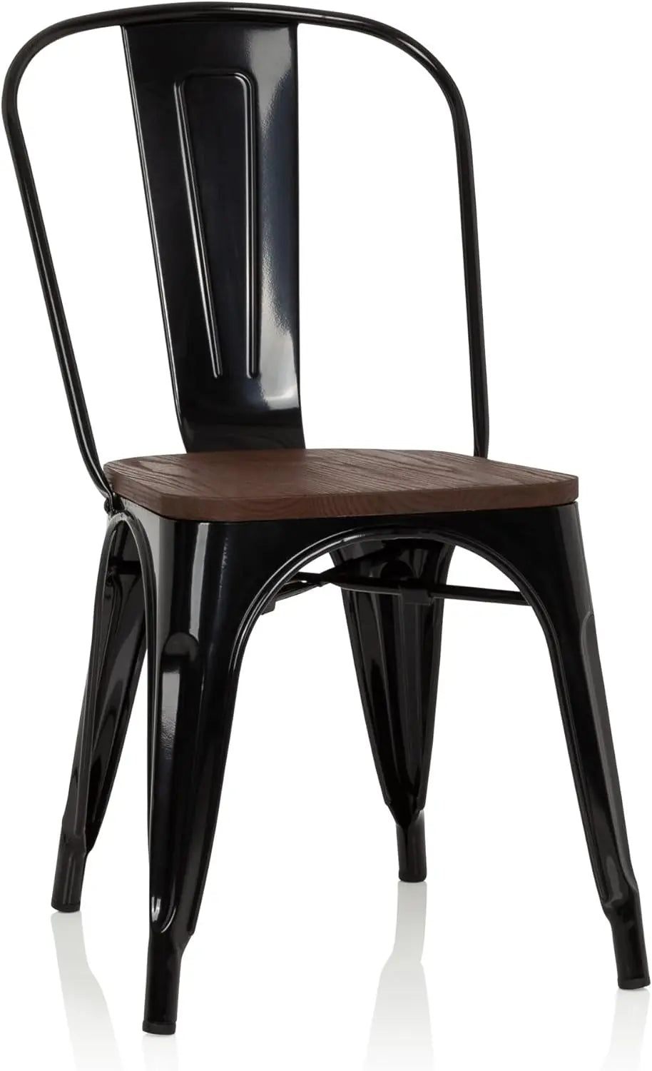 B-Ware Hjh Office Stuhl Hocker Vantaggio Comfort W Schwarz Stahl Ulmenholz Stapelbar  - 4251084680527