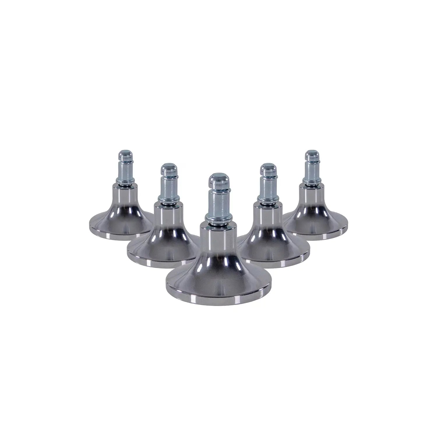 B-Ware Hjh Office Bodengleiter Stand C Stuhlrollen Gleiter Aluminium Silber Stuhl  - 4064323108030