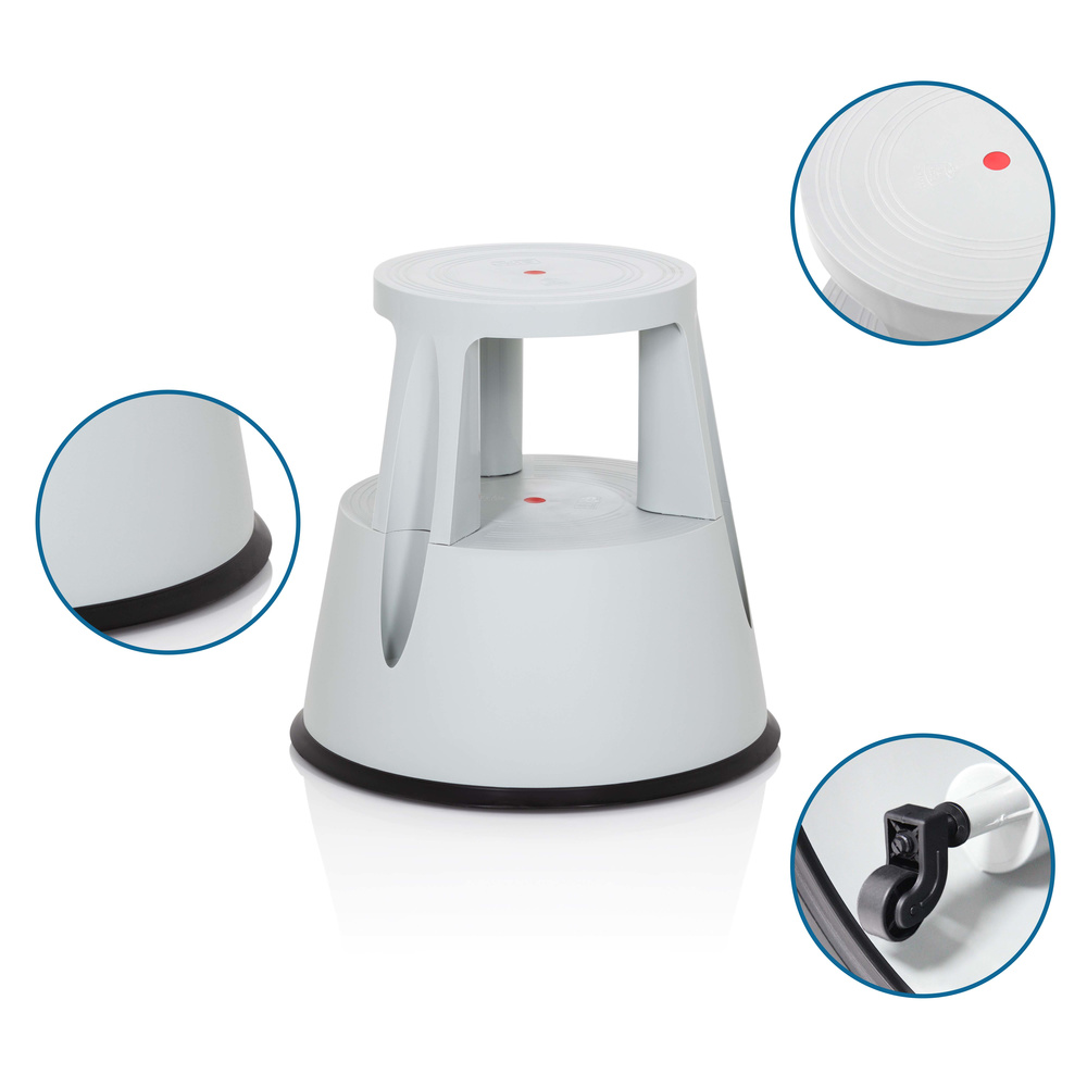 B-Ware Hjh Office Tio M I Tritthocker Hocker Tritt Rolltritt Rollhocker Sitzhocker Sitz - 4251084677237