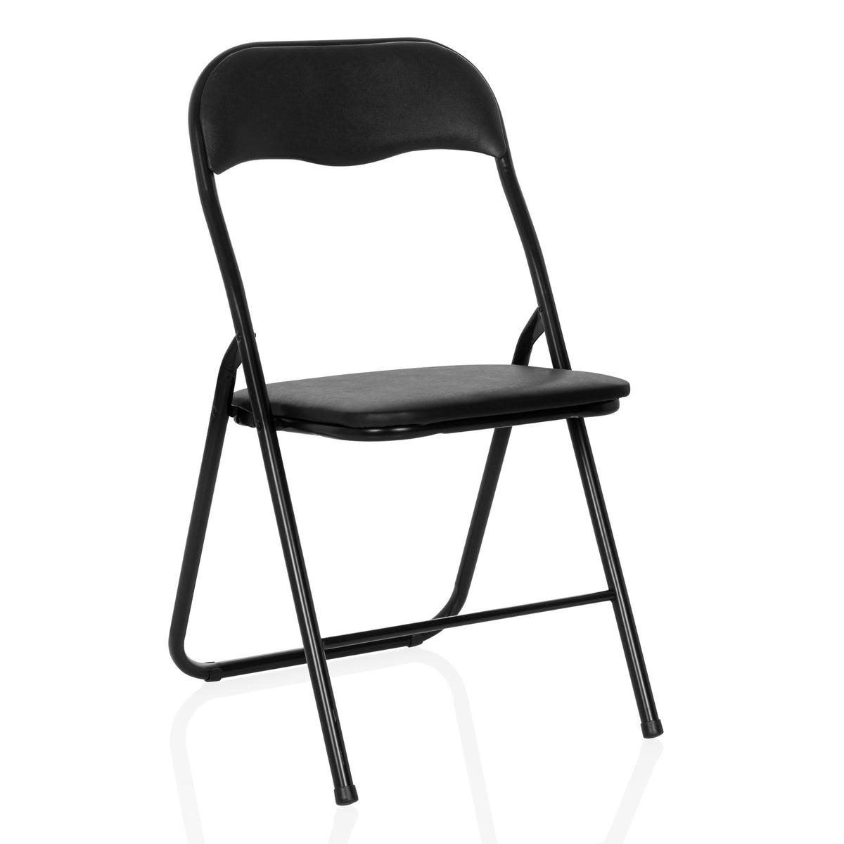 hjh OFFICE TUDELA BASIC PVC schwarz Konferenzstuhl Besucherstuhl Klappstuhl913 - 4064323037750