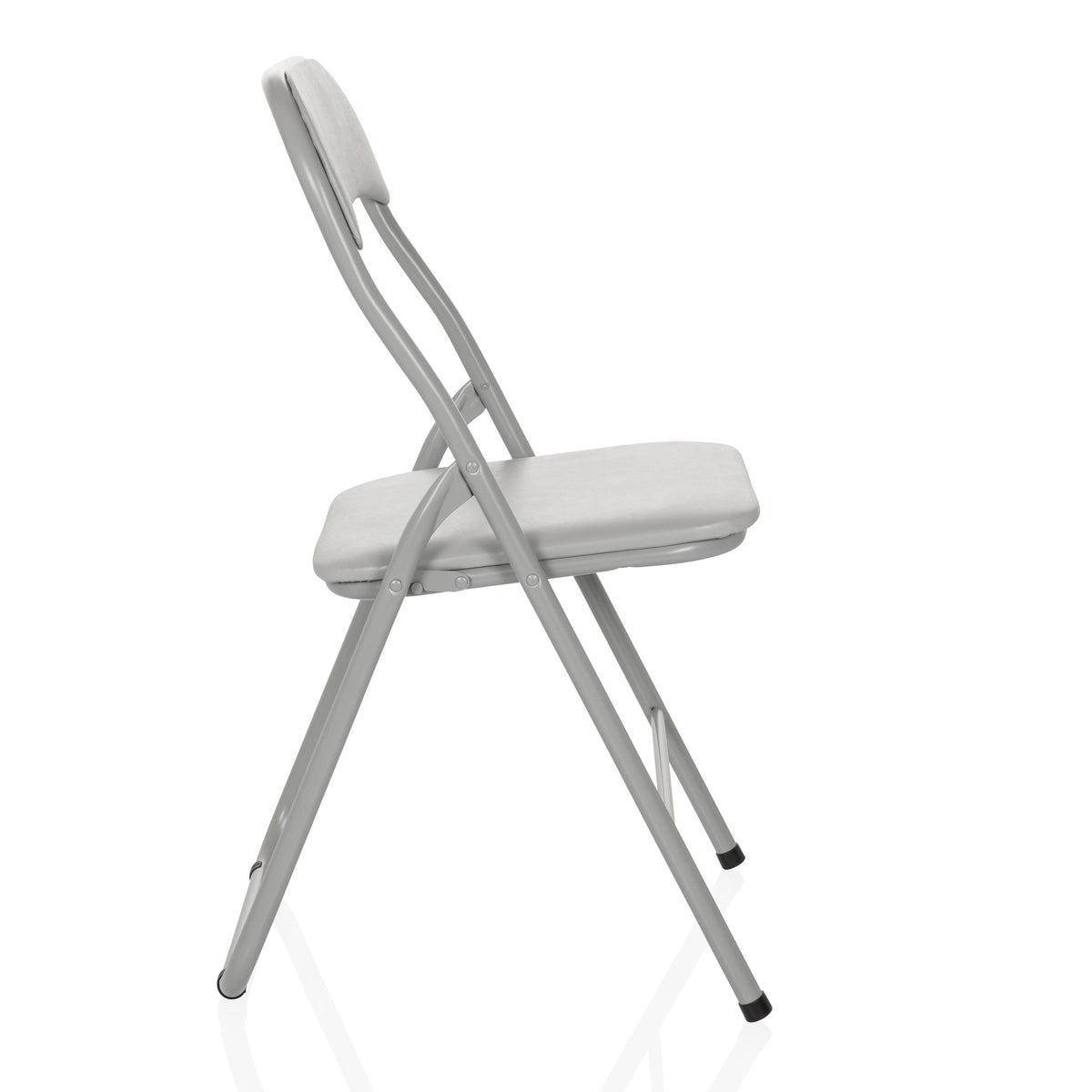 hjh OFFICE TUDELA BASIC PVC grau Konferenzstuhl Besucherstuhl Klappstuhl - 4064323037767