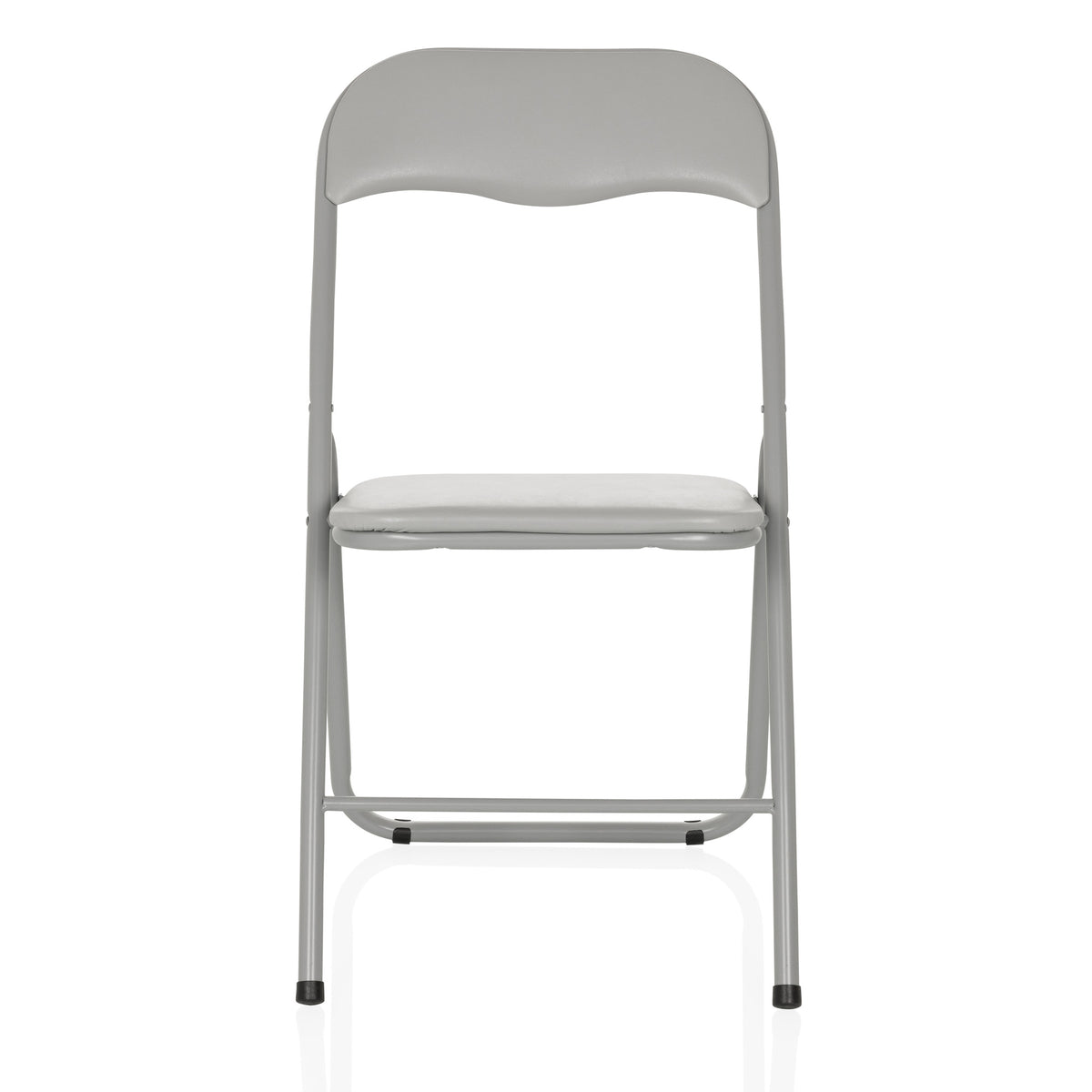 hjh OFFICE TUDELA BASIC PVC grau Konferenzstuhl Besucherstuhl Klappstuhl - 4064323037767