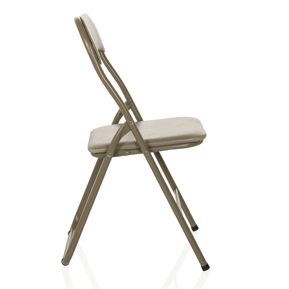 hjh OFFICE TUDELA BASIC PVC taupe Konferenzstuhl Besucherstuhl Klappstuhl97 - 4064323037781