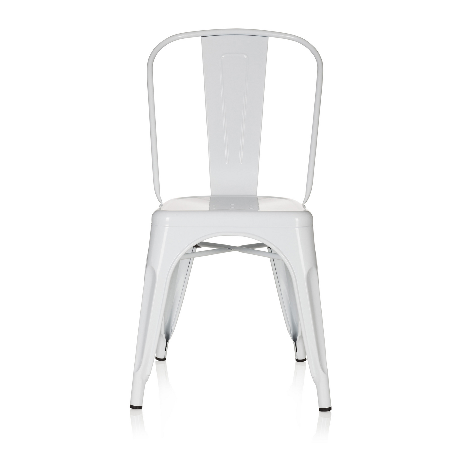 B-Ware Hjh Office Stuhl Sitzmöbel Bistrostuhl Weiss Stapelbar Gastronomie Sitz152 - 4251084662363