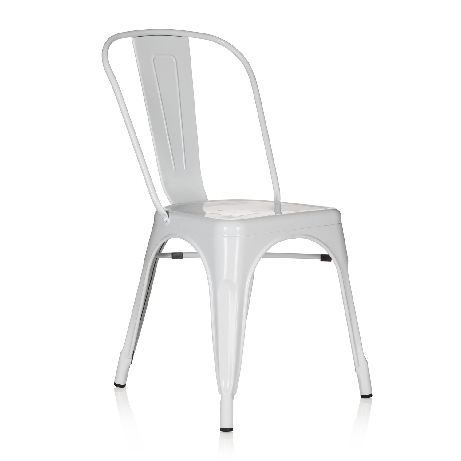 B-Ware Hjh Office Stuhl Sitzmöbel Bistrostuhl Weiss Stapelbar Gastronomie Sitz152 - 4251084662363