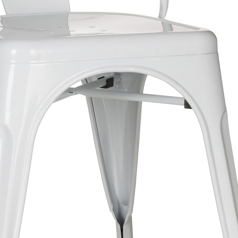 B-Ware Hjh Office Stuhl Sitzmöbel Bistrostuhl Weiss Stapelbar Gastronomie Sitz152 - 4251084662363
