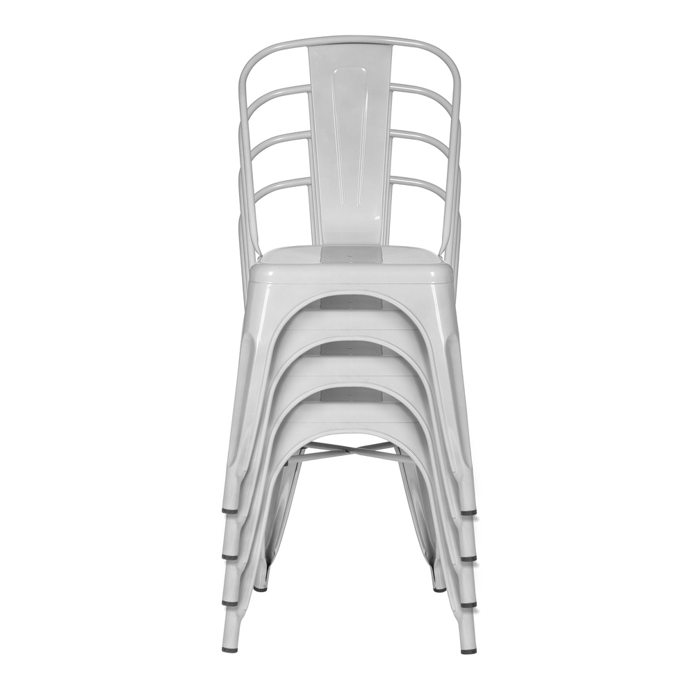 B-Ware Hjh Office Stuhl Sitzmöbel Bistrostuhl Weiss Stapelbar Gastronomie Sitz152 - 4251084662363