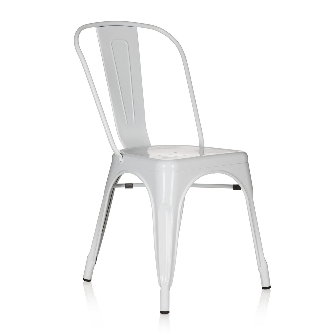 Hjh Office Stuhl Sitzmöbel Bistrostuhl Weiss Stapelbar Gastronomie Sitz B-Ware - 4251084662363