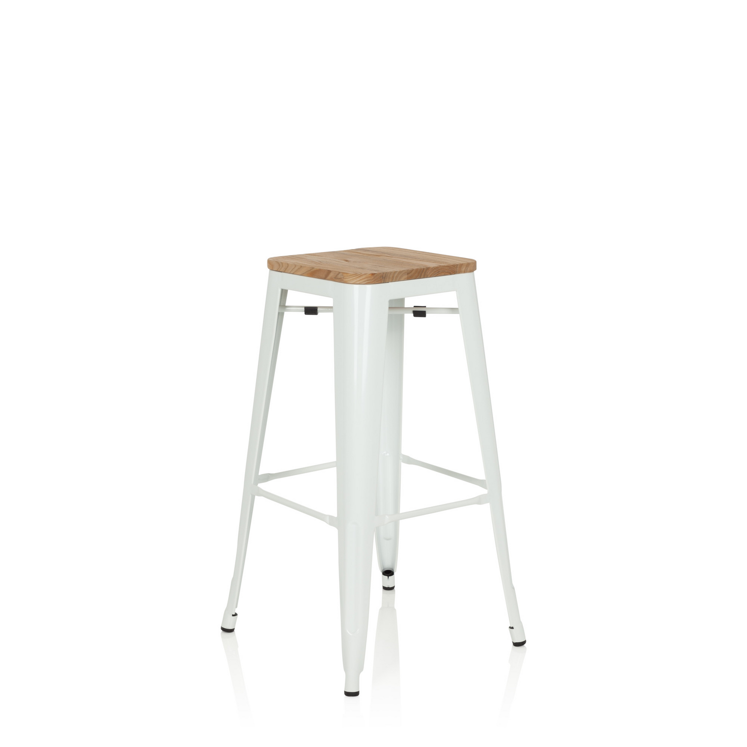 B-Ware Hjh Office Vantaggio High W Echtholz Barhocker Hocker Barsitz Stapelhocker Sitz - 4251084680510