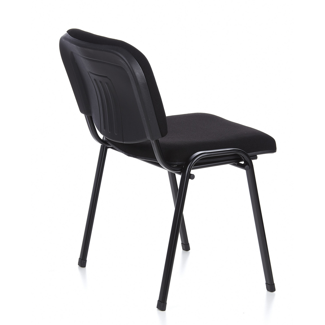 Hjh Office Vierfußstuhl Sitzgelegenheit Besucherstuhl Schwarz Stoff 4er Pack   B-Ware - 4251084663421