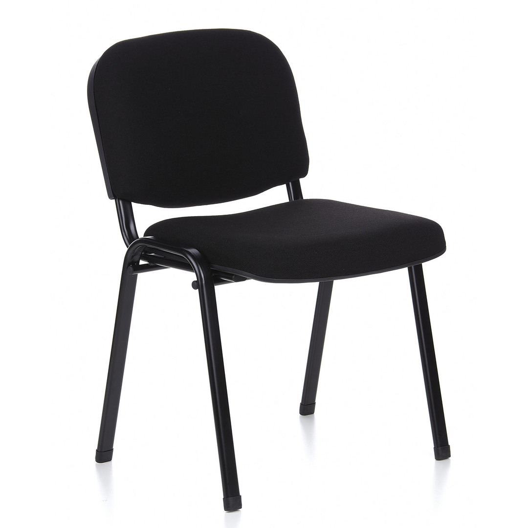 Hjh Office Vierfußstuhl Sitzgelegenheit Besucherstuhl Schwarz Stoff 4er Pack   B-Ware - 4251084663421