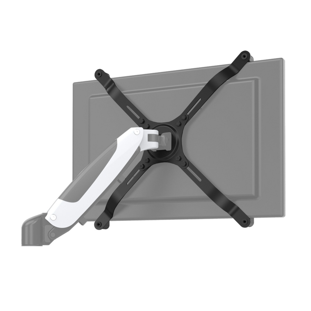 B-Ware Hjh Office Monitorhalter Adapter Set Bildschirm Vesa Stahl Schwarz 2 Stück - 4251084676520