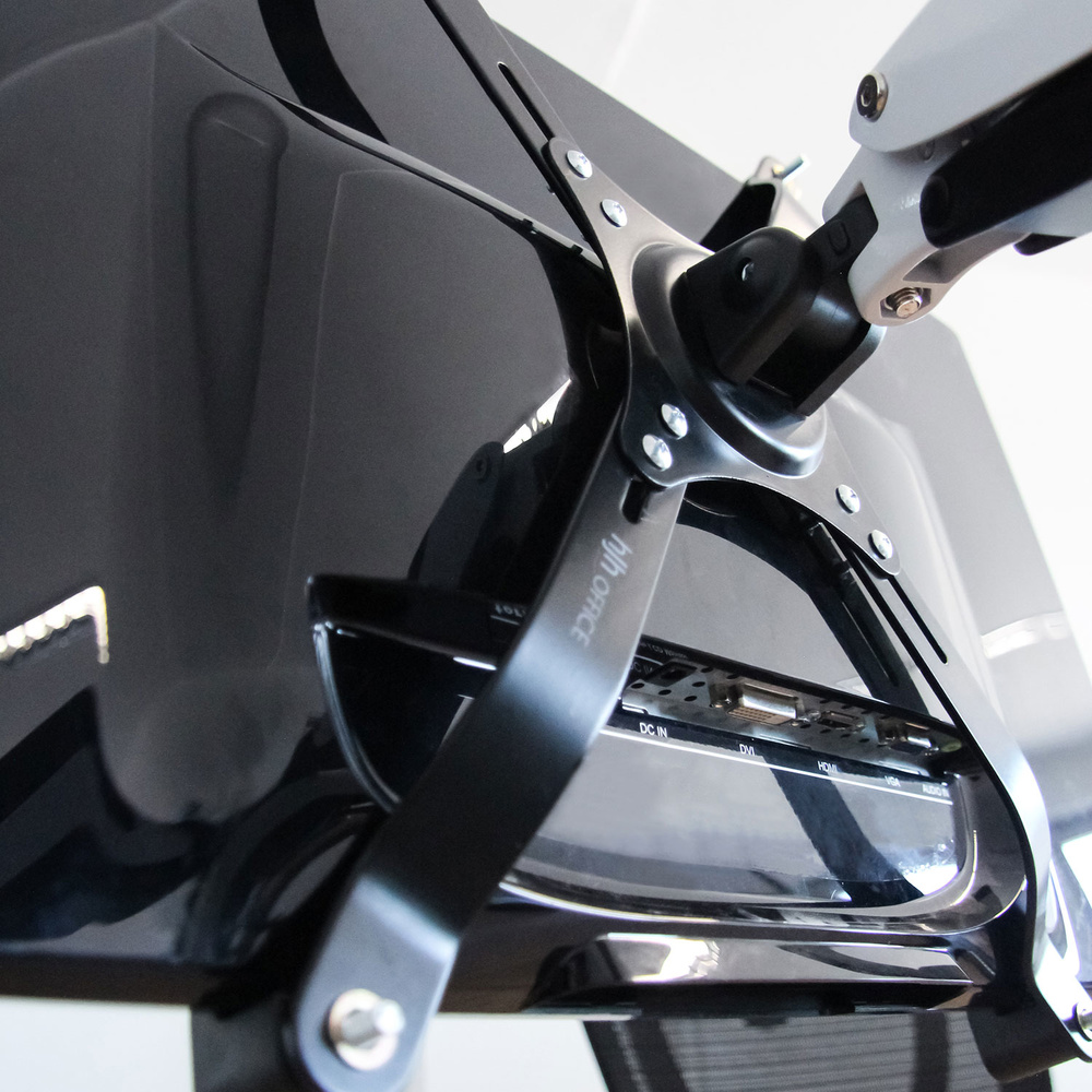 B-Ware Hjh Office Monitorhalter Adapter Set Bildschirm Vesa Stahl Schwarz 2 Stück - 4251084676520