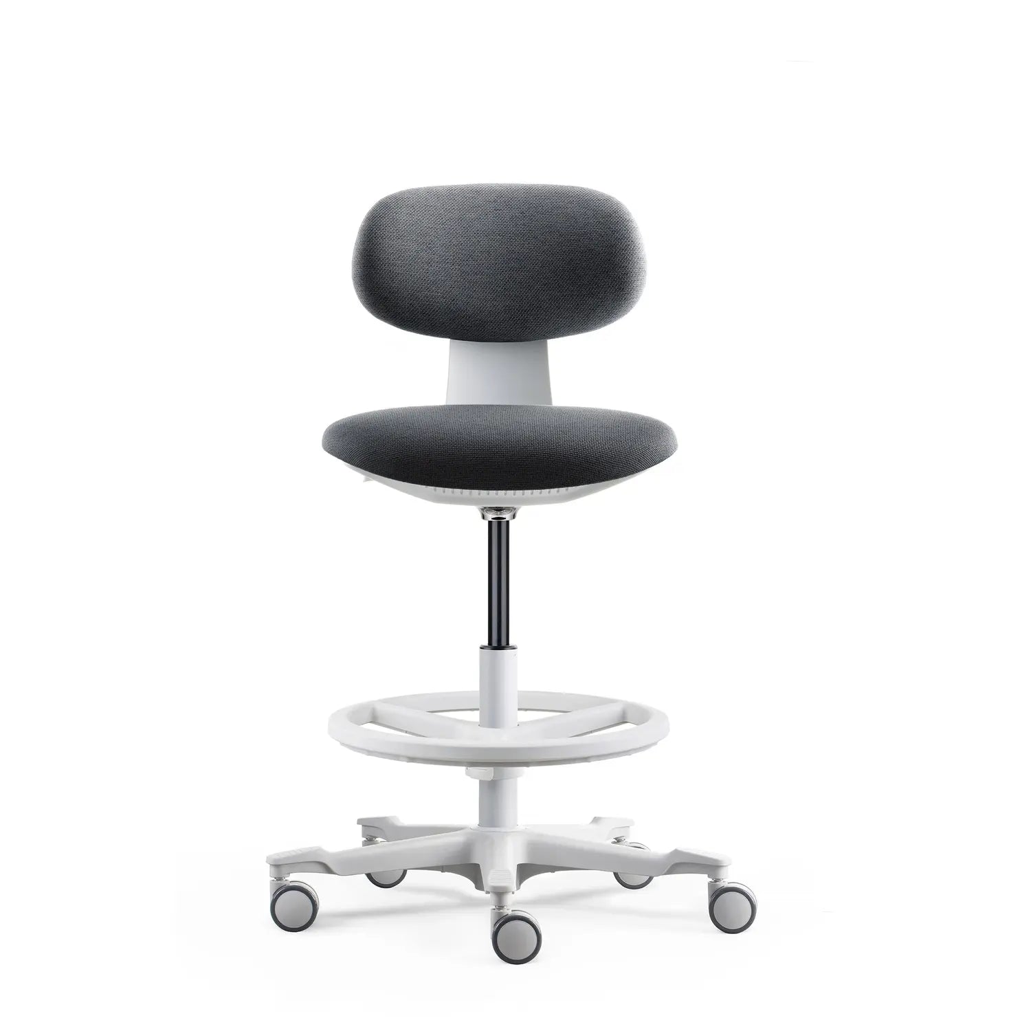 B-Ware Hjh Office Bürostuhl Arbeitsstuhl Stuhl Drehstuhl Dunkelgrau Stoff Work Mf2  - 4064323108085