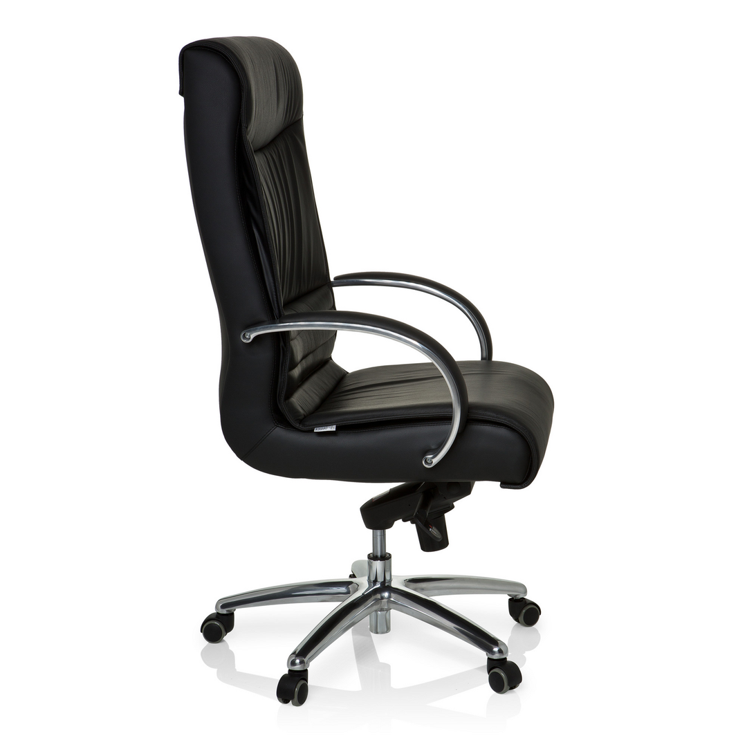 Hjh Office Bürostuhl Chefsessel Leder Xxl Schwarz 150kg Ergonomisch B-Ware - 4260284083915