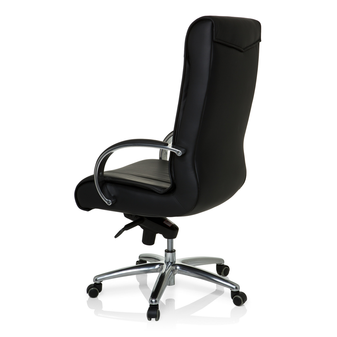 Hjh Office Bürostuhl Chefsessel Leder Xxl Schwarz 150kg Ergonomisch B-Ware - 4260284083915