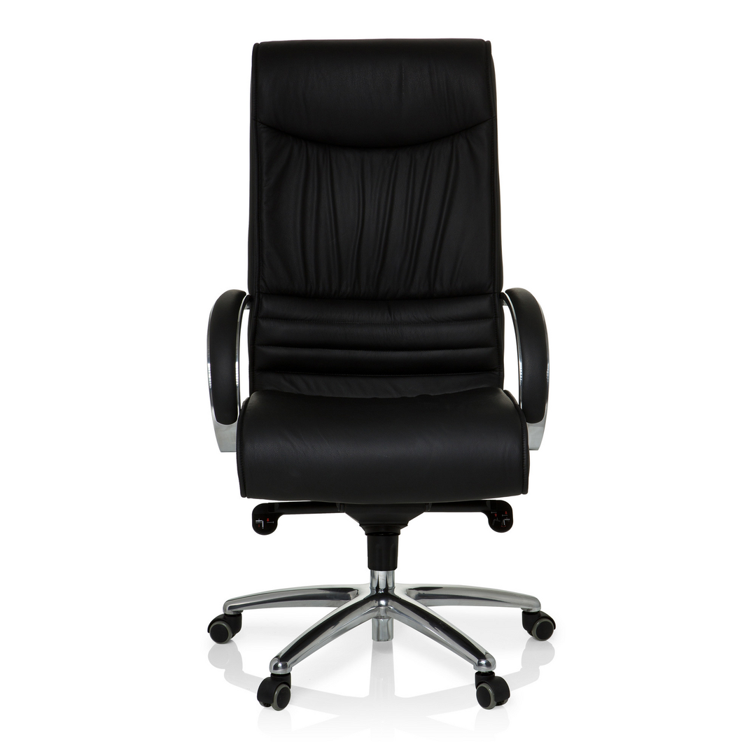 Hjh Office Bürostuhl Chefsessel Leder Xxl Schwarz 150kg Ergonomisch B-Ware - 4260284083915