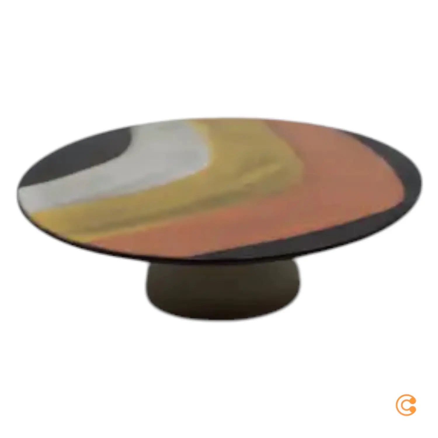 B-Ware H Kliving 70's Schale Mit Fuß ø33cm Servierplatte Servierteller Siehe Text/Foto - 8718921050937