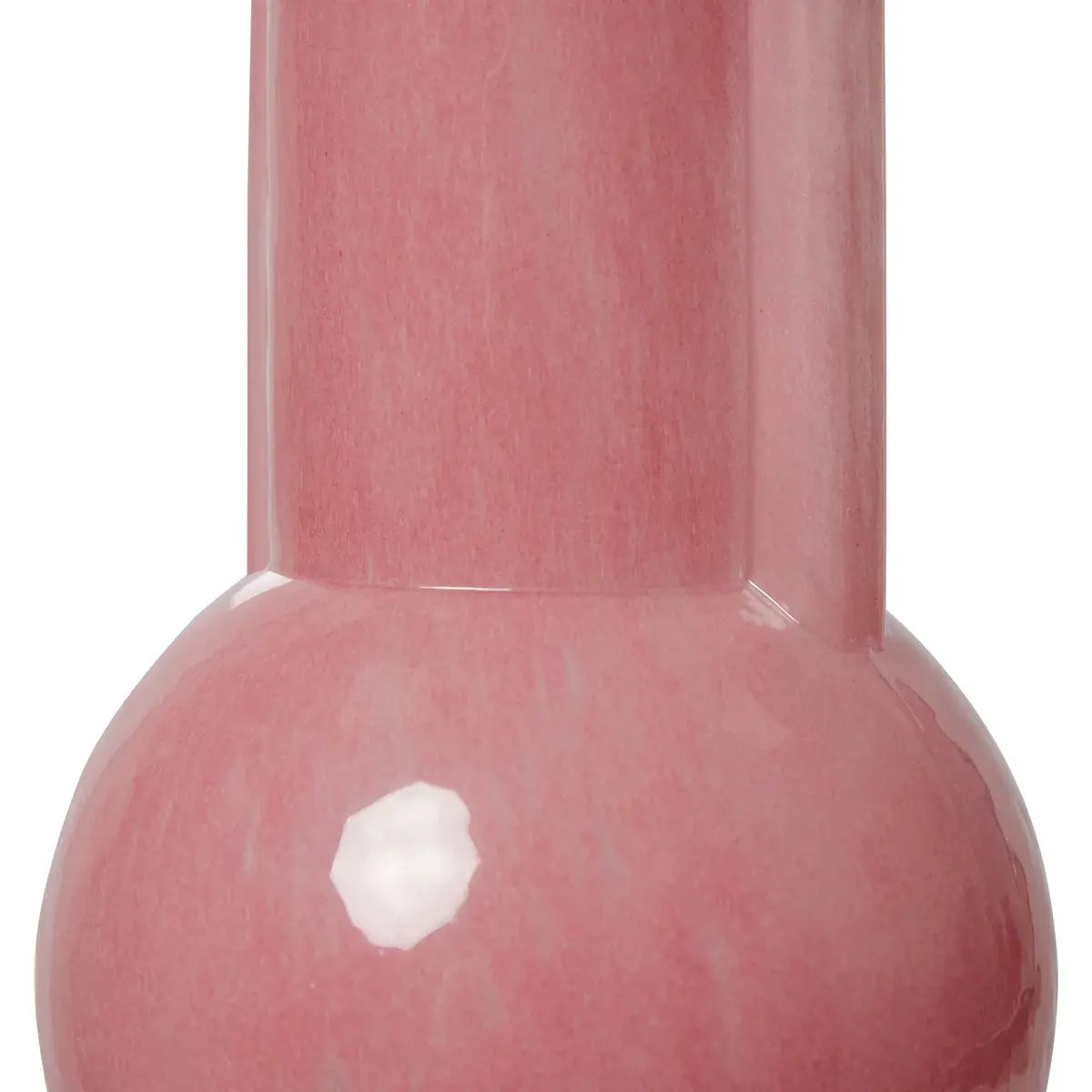 B-Ware H Kliving Glas Vase Gefäß Glasvase Pink Milky Rosa Deko Accessoire Glasvase 25 Cm - 8718921053181